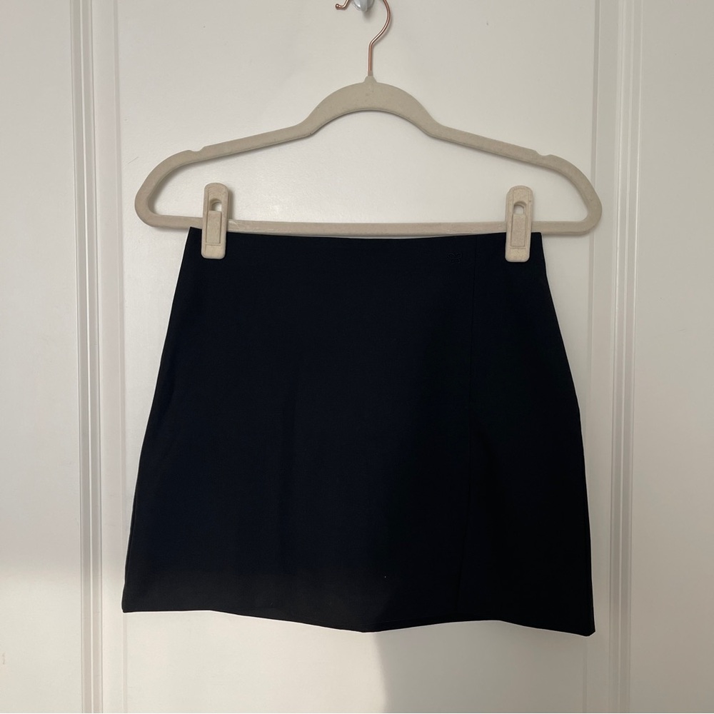 Sunday Best Black Mini Skirt with slit